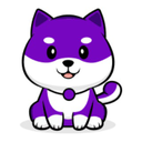 Purple Floki Token Logo