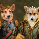 Doge King Queen Token Logo